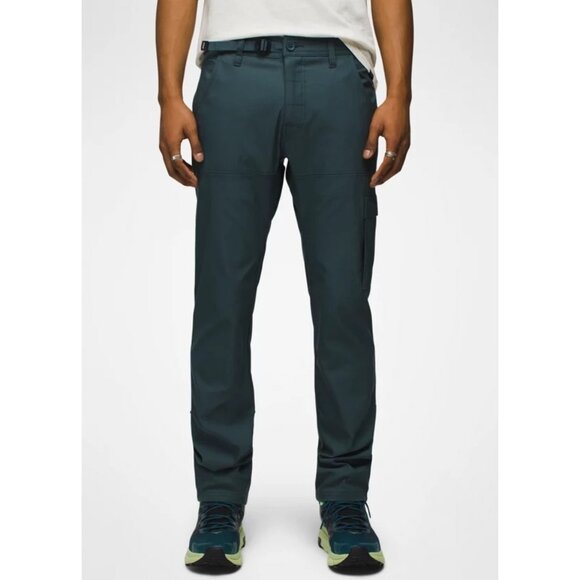 PrAna Brion Pant II Grey Blue Mens 42/36 Standard Straight Stretch - Picture 1 of 5